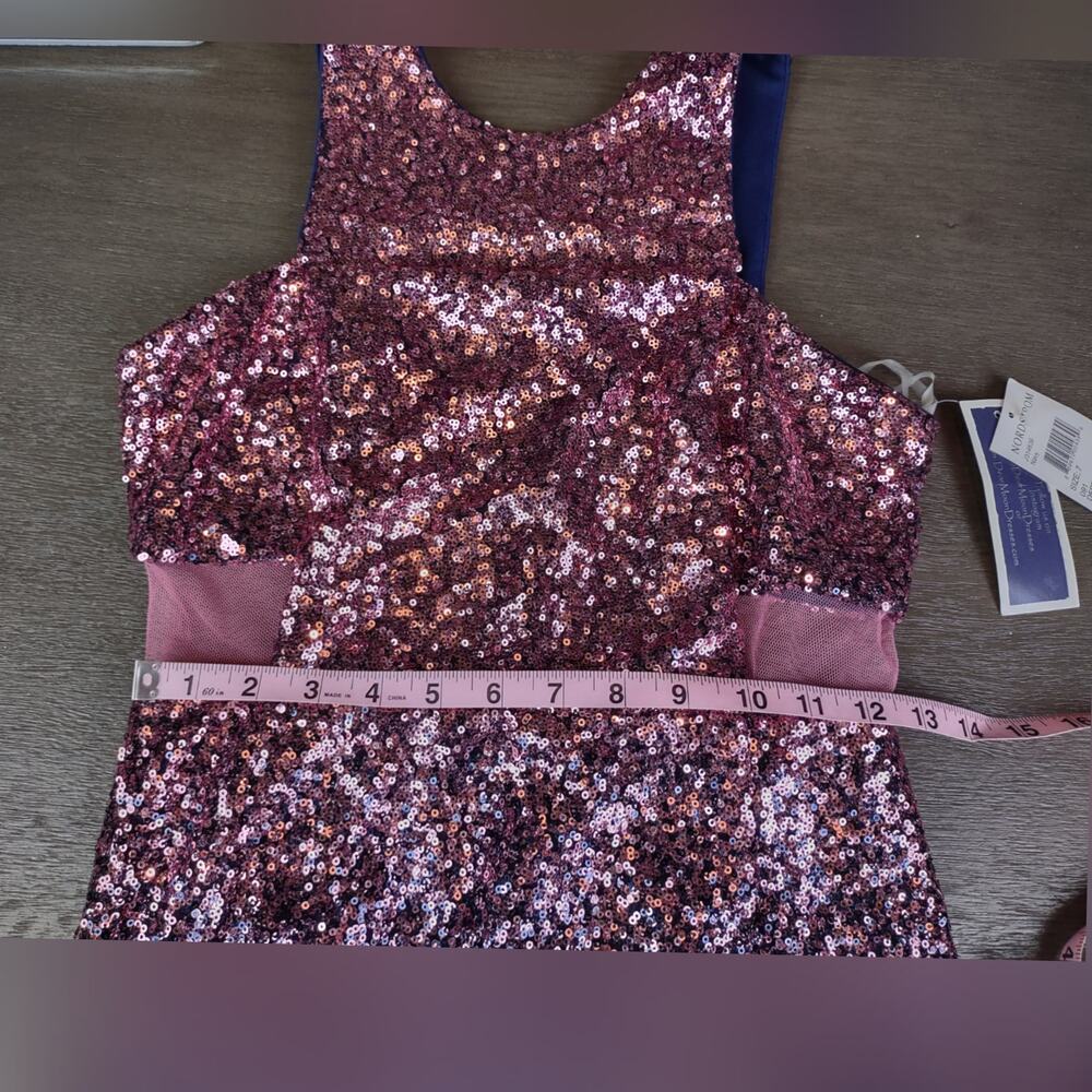 Dear Moon Ombre Sequin Sleeveless Bodycon Sheath Dress Size 7 Flawed - Picture 6 of 16